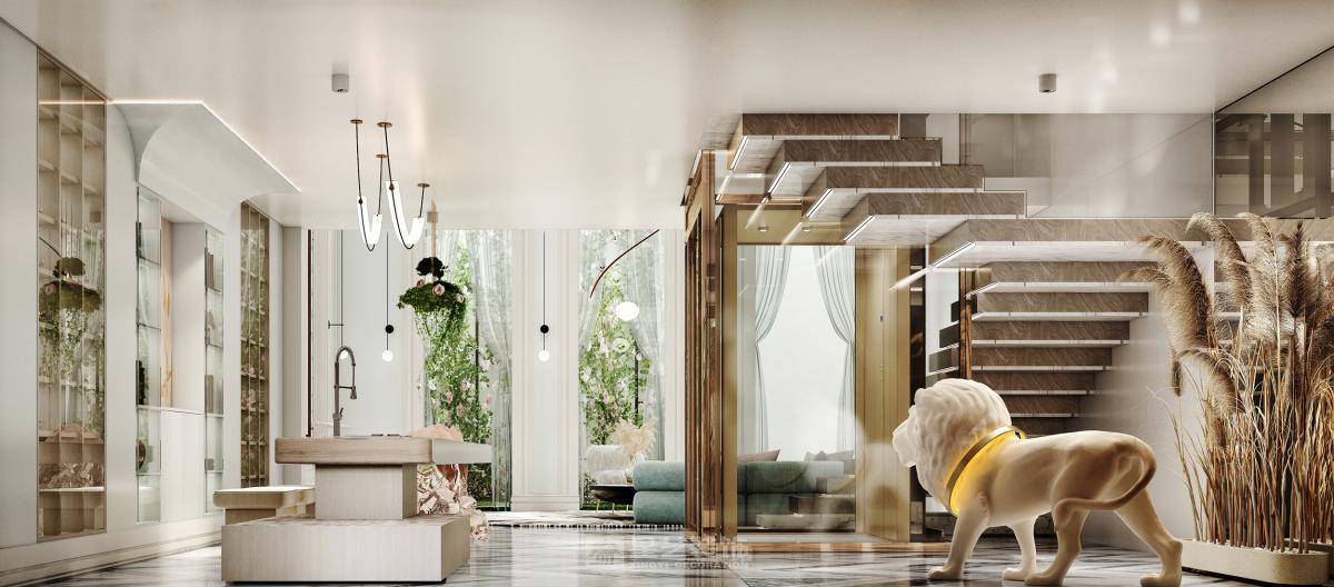 法式雙拼別墅設計